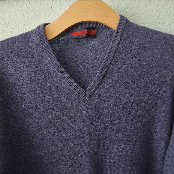 Maglia Club Italy cashmere wool blend  sweater V neck - Picture 2 of 9